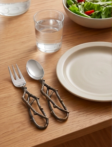 Ensemble de couverts en métal au design rétro, cuillère, couteau, fourchette, résistant au lave-vaisselle, finition dorée, pour la cuisine et la maison - Product Image 5