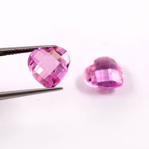 Natural Pink Sapphire <b>Heart</b> <b>Shape</b> Loose Gemstone <b>Top</b> Quality Stone For Jewelry Ring Making Supply - Product Image 5