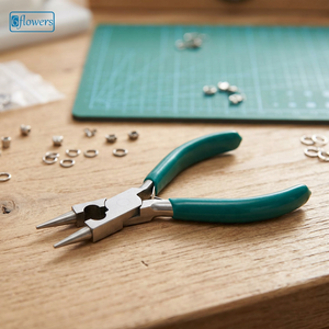 Pince à rosaires professionnelle |   Pince à bec rond pour la fabrication de bijoux, idéale pour la perlage, le filage et la création de boucles, au prix de gros - Product Image 3