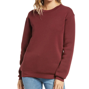 Nouveau style de sweat-shirt uni respirant pour femmes, conception OEM, sweat-shirt de haute qualité à col rond pour femmes, style à épaules tombantes, séchage rapide - Product Image 1