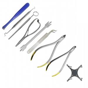 Pince à ligature orthodontique avec verrou de sécurité, instrument dentaire manuel en acier inoxydable avec poignée ergonomique par Grip Surgical - Product Image 1