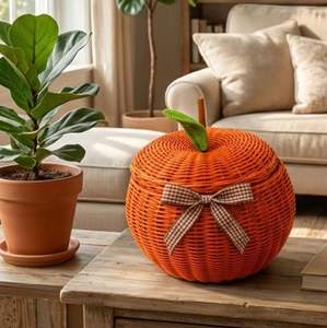 Cesta de Mimbre de Manzana Hecha a Mano - Product Image 3