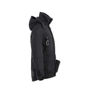Veste imperméable à capuche pour homme, coupe régulière, fermeture éclair longue, avec poches, pour l'extérieur - Product Image 1