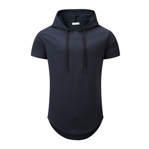 Camiseta Deportiva Ligera con Capucha para Hombre, Camiseta Transpirable para Gimnasio, Fitness, Running, Ropa Casual de Calle - Product Image 1