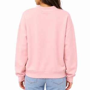 Sweat-shirt personnalisé pour femme, col rond, en molleton de coton, doux et confortable, coupe ajustée, style quotidien pour femme. - Product Image 2