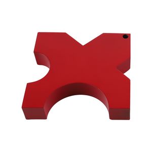 Pressa da officina a telaio ad H da 20 tonnellate con mandrino a 4 intaglio e set di 2 piastre di regolazione in metallo da 5x5x1 pollici - Product Image 3