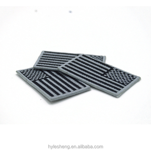 Factory Custom Brand Embroidery Patch Woven Iron On Applique for Garments - Product Image 1