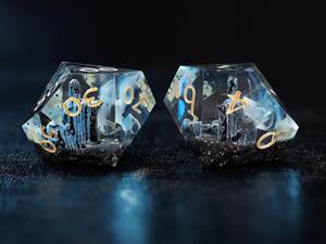 Jeu de dés en résine pour joueurs professionnels, dés polyédriques équilibrés en résine pour jeux de rôle de table haute précision, fournitures de jeu en gros - Product Image 2