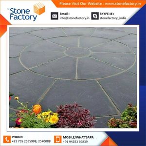 Piedras de Pavimento Circulares de Caliza Negra Natural Kadappa para Jardines, Patios, Paisajismo y Proyectos al Aire Libre - Product Image 6