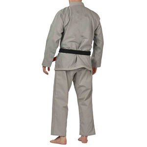 Uniforme de Karate Gris para Hombre, 100% Algodón, Duradero, Talla Adulto, Corte Regular, Ropa de Artes Marciales - Product Image 4