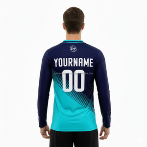 T-shirts décontractés unis pour hommes durables et personnalisés, manches longues, sublimation, vêtements écologiques, personnalisés, commandes en gros - Product Image 4