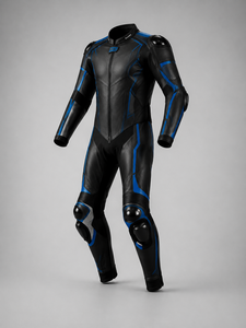 Black <b>Summer</b> Biker Moto Leather <b>Motorcycle</b> Racing Suit <b>Jacket</b> Trousers Set Breathable Waterproof Protective Unisex Plus Size - Product Image 1