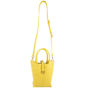 Sac Seau en Cuir de Vachette Tressé à la Main pour Femme, Léger, Durable, Classique, en Cuir PU, Vente en Gros, Haute Qualité - Product Image 3