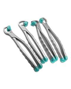 Surtechs Dental para Fórceps Serie Estándar, Juego de Instrumentos de Extracción Manuales de Acero Inoxidable de 4 Piezas con Amortiguadores, Certificado CE - Product Image 4