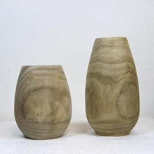 Handmade Paulownia Solid Wood Japanese-style <b>Small</b> <b>Vase</b> Modern Simplicity Design for Desktop Tea Table Home Decor Easter Wedding - Product Image 2
