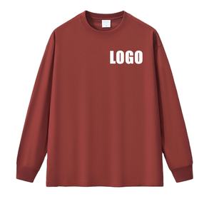 T-shirts à manches longues en coton biologique pour hommes Fournisseur écologique OEM T-shirts à manches longues lourds pour hommes Vente en gros en vrac - Product Image 6