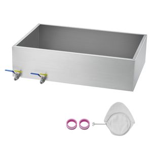 Pentola Industriale da 35 Galloni per Cottura, Vaso Evaporatore per Sciroppo d'Acero, Capacità 509 Tazze (8.8oz), Design Piatto, 2 Valvole, 3 Modalità di Riscaldamento - Product Image 1