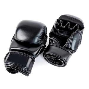 Gants de boxe MMA professionnels en cuir PU, légers, respirants, imperméables, à lacets, unisexes, personnalisables avec logo – Nouveauté - Product Image 2