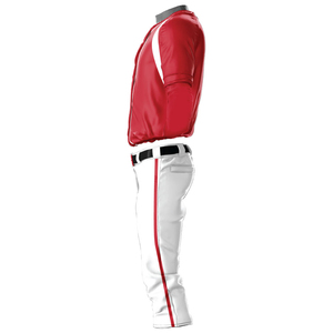 Custom Colors Washed Front Logo Short Sleeve Baseball Uniform Set <b>High</b> Quality Men's Quick Dry Anti-Bacterial Summer Sportswear - Product Image 3