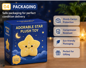 Juguete de Peluche en Forma de Estrella, Almohada de Estrella Kawaii, Cojín de Terciopelo Suave, Regalo para Niños, Decoración de Cuarto Infantil, Muñeco de Peluche Acogedor - Product Image 5
