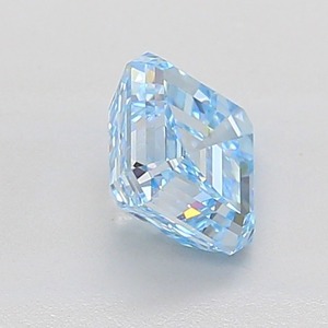 Diamant bleu fantaisie vif de 1,50 ct, taille Asscher, pureté VS2, certifié, diamant bleu de luxe - Product Image 4