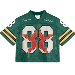 Custom Sublimated Printing Trendy Baseball Football Wear Soccer <b>Shirt</b> Embroidery Mesh Crop National Team Fans Football Jersey - Product Image 4