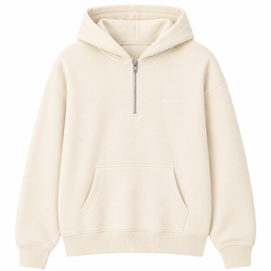 Sweat-shirt à capuche surdimensionné respirant avec logo personnalisé pour homme, en molleton épais de coton, fermeture éclair quart de tour, OEM - Product Image 6