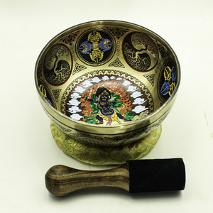 NBTE- 7 Bols chantants himalayens en métal faits à la main avec des motifs sculptés fins - Product Image 3