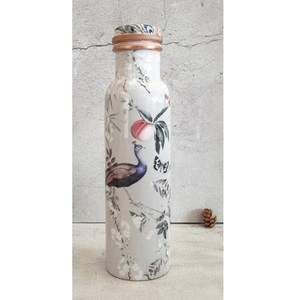 Enamel Finishing Hot Water Storage Direct <b>Drinking</b> Lemon Juice <b>Bottle</b> With Glass 100% Pure <b>Copper</b> Water <b>Bottle</b> - Product Image 4