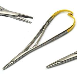 Porte-aiguille Mathieu en acier inoxydable TC |   Pince à ligature pour aiguilles chirurgicales par Dentavex - Product Image 6
