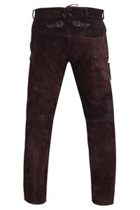 Venta al por mayor de pantalones bávaros personalizados Lederhosen cuero auténtico Lederhose largo para los hombres - Product Image 5