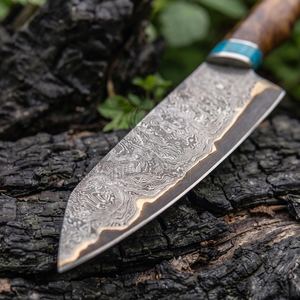 Black Smith 1987 Cooper Acier Damas 12 pouces Manche en bois de rose avec espaceur en résine - Product Image 2