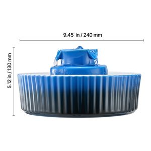 Fontanella per Gatti in Ceramica con Pompa Ultra-Silenziosa, 2.1L/71oz, Fontana per Animali Domestici a Forma di Cupcake, Scarico a 360 Gradi, Dispenser d'Acqua per Gatti in Porcellana 4L/5L - Product Image 5