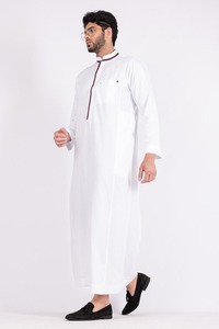 Túnica islámica tradicional Juba para hombre, ropa musulmana cómoda, manga larga, corte holgado y modesto, tela transpirable - Product Image 1