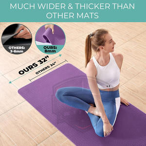 Tapete de Yoga Antideslizante de PVC de Alta Calidad y Durabilidad con Logotipo Personalizado para Ejercicios de Fitness y Entrenamiento - Product Image 6