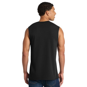 OEM Private Label Gym Wear Tank Top Quick Dry Drop Armhole <b>Men</b> Workout <b>Singlet</b> Black Sleeveless Tank Top - Product Image 4