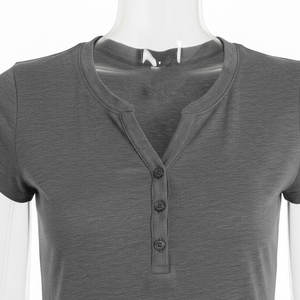 Camiseta de Verano 2026 con Cuello en V para Mujer, de Alta Calidad, Secado Rápido, Transpirable, Moderna, de Manga Corta, a Bajo Precio - Product Image 4