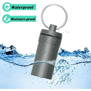 3 Pack Waterproof Aluminum Nitroglycerin <b>Pill</b> Case Emergency Keychain <b>Pill</b> Container <b>Bottle</b> Holder Medici <b>Pill</b> Storage Fob - Product Image 3