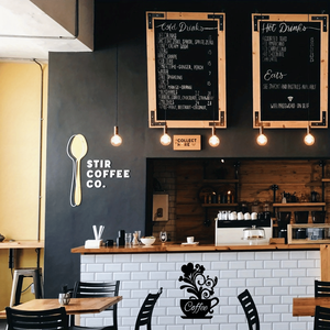 Insegna da Parete Vintage Industriale in Acciaio Inossidabile a Tema Caffè per Arredamento Casa, Caffetteria, Cucina - Opzione Regalo - Product Image 2