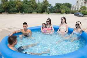 Piscine familiale gonflable INTEX de 10 pieds |   Piscine PVC d'extérieur à montage rapide 305×76cm |   Capacité de 3853L - Product Image 2