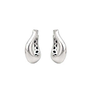 WOMEN 15.5X20MM HOOP <b>EARRINGS</b> BOHEMIAN 925 STERLING SILVER PLATED HANDCRAFTED JEWELRY GIFT FOR ANNIVERSARY SPECIAL OCCASIONS - Product Image 3