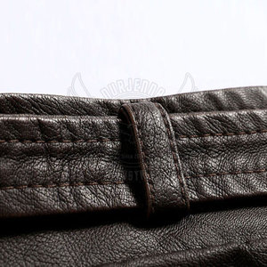 Veste d'hiver en cuir pour homme tendance avec fermeture éclair sur le devant et design moderne ajusté pour toutes les occasions - Product Image 3