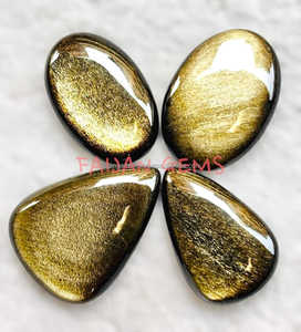 Vente en gros de pierres de guérison en obsidienne dorée naturelle de haute qualité, pierres roulées, cadeaux, bijoux, pierres FAIJAN - Product Image 4