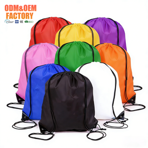 <b>Backpack</b> 13.3 x 16.5 Inch Polyester Gym Bag with Adjustable Straps and PU Reinforced Corners - Product Image 2