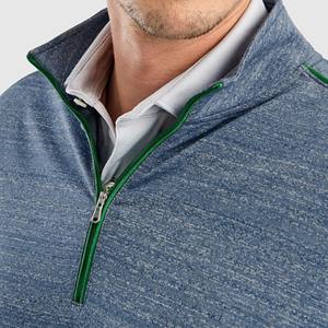 Sudadera de golf impermeable con media cremallera y logotipo personalizado, diseño de moda, ligera, para hombre - Product Image 6