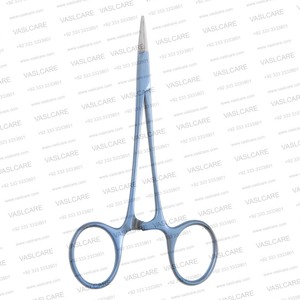 Portaagujas de titanio PAR de 5″ (12.5cm) con mandíbula para polvo de diamante – Instrumento microquirúrgico de precisión para blefaroplastia de Vaslcare - Product Image 3