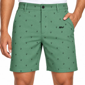 Shorts de sport pour hommes à impression de balles de golf, séchage rapide, coupe athlétique, style décontracté et élégant, pour activités de plein air, vente en gros - Product Image 1