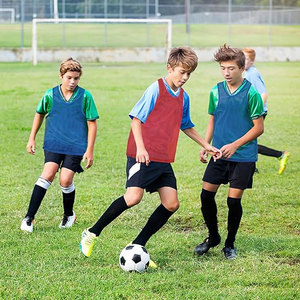 Pinnies Soccer Mesh Practice Jersey Scrimmage Vest Team Soccer Pennies for Sports Adult Youth Kids Training Bib Breathable <b>Light</b> - Product Image 5