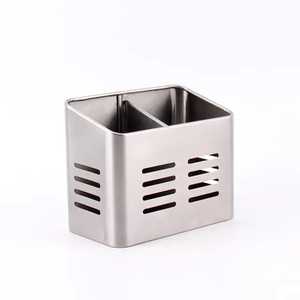 Stainless Steel Cutlery Holder 3 Compartment Round Utensil Organizer Kitchen Countertop Spoon Fork Knife Storage Stand - Product Image 5