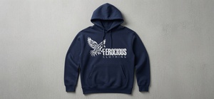 Sweat-shirt à capuche personnalisé Aigle Féroce Noir Oversize Streetwear Décontracté Athlétique Homme Femme Vente en Gros OEM - Product Image 6